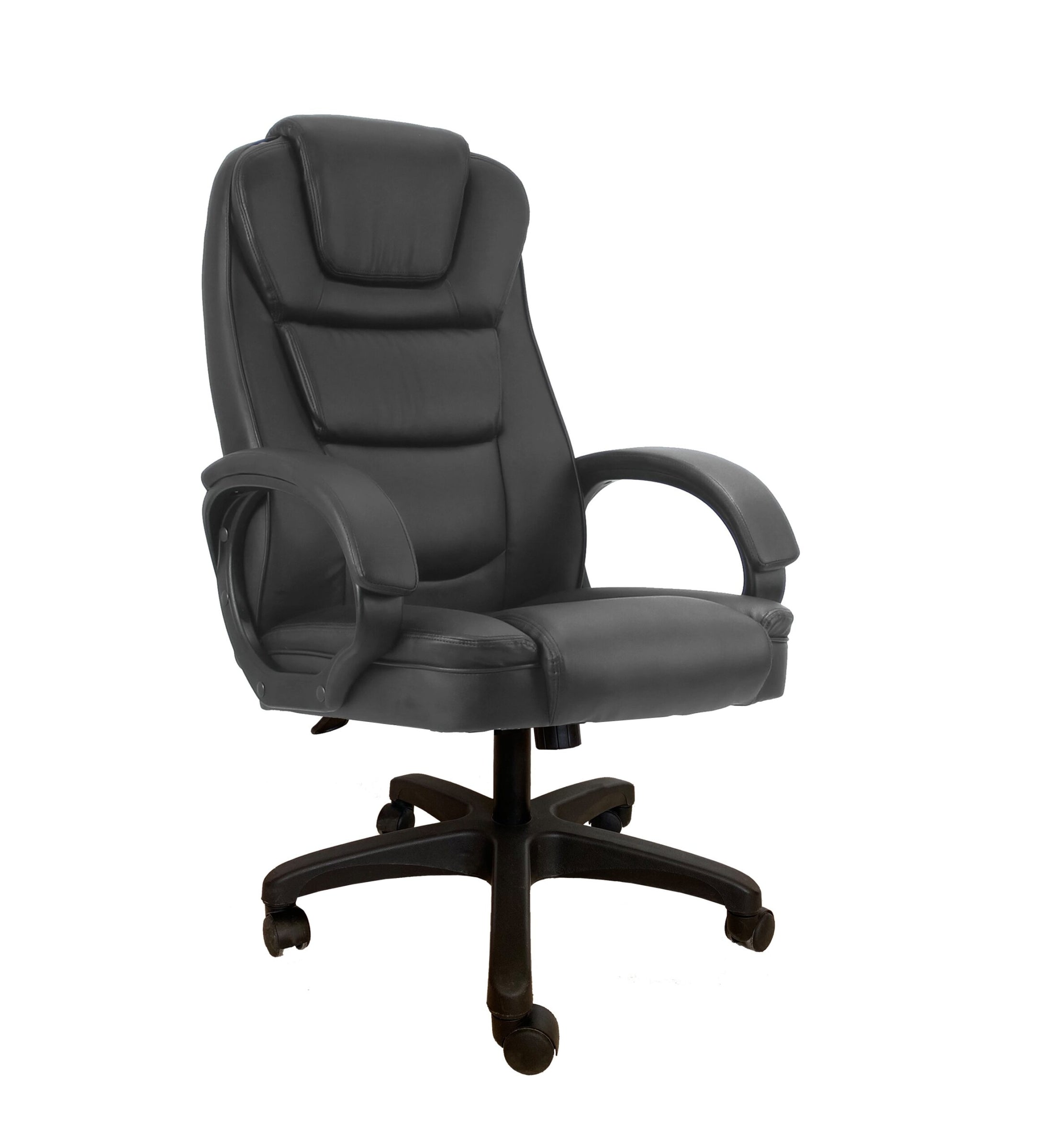 ISCO Premium Leather High Back Executive Chair with Upholstered Armrests ISCO Premium Leather High Back Executive Chair with Upholstered Armrests