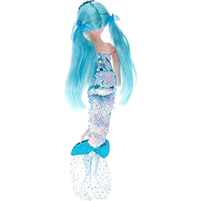 Ty Sea Sequins Mermaid Indigo 18-Inch- Blue