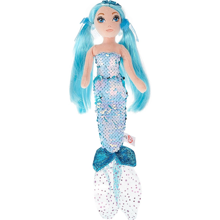 Ty Sea Sequins Mermaid Indigo 18-Inch- Blue