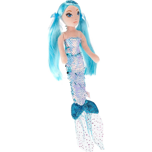 Ty Sea Sequins Mermaid Indigo 18-Inch- Blue