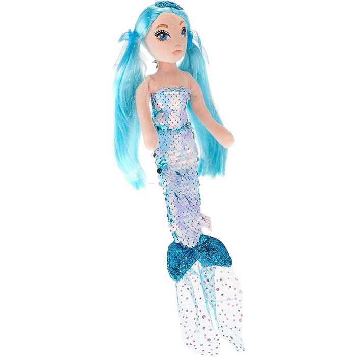 Ty Sea Sequins Mermaid Indigo 18-Inch- Blue