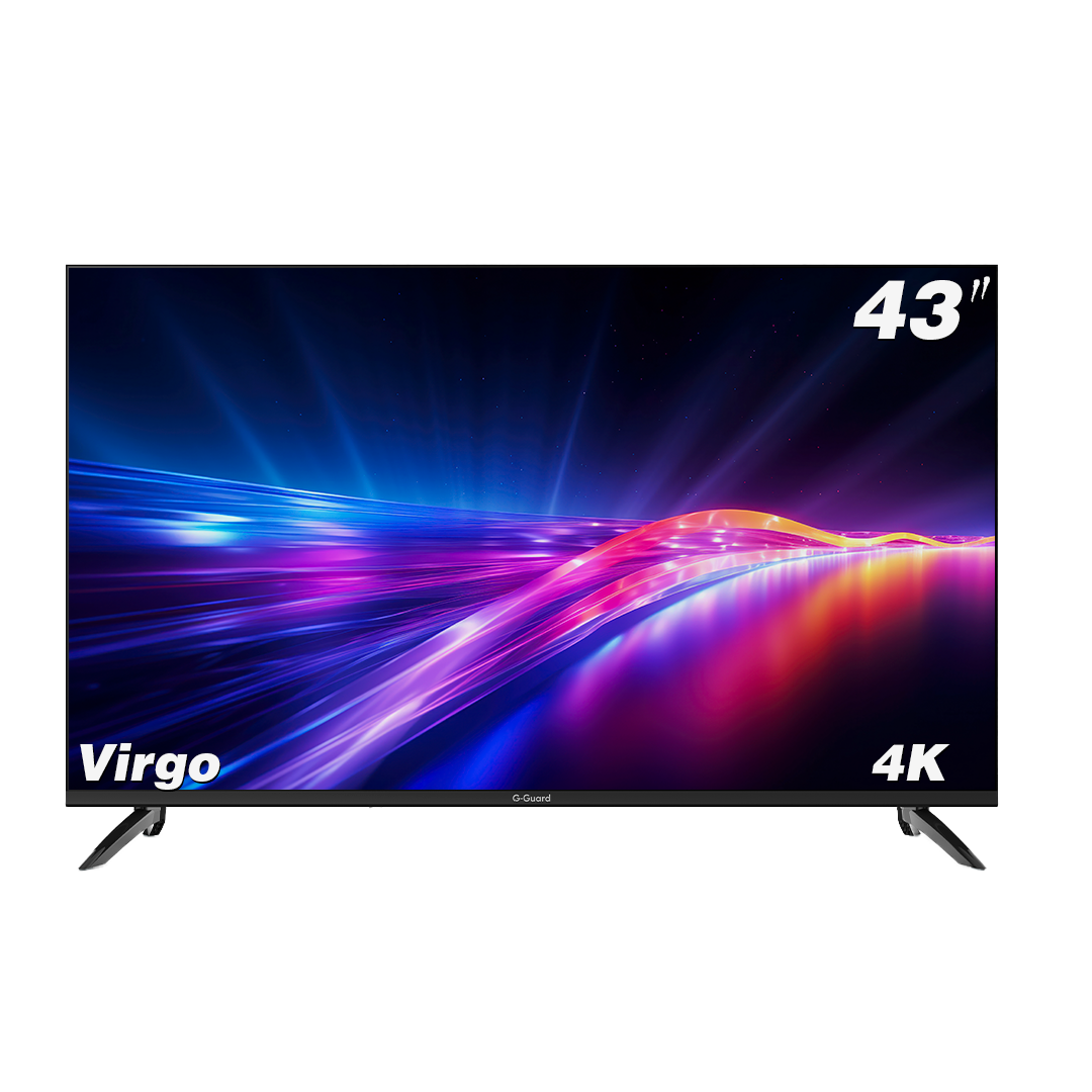 تلفزيون G-Guard فيرجو CG 43 بوصة UHD 4K مع تصميم بدون إطار وتجربة ذكية