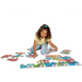 لعبة بازل م Farm Number Floor Puzzle- 24 قطعة من الكرتون السميك، سهلة التنظيف وتعزز مهارات الأطفال. من ميليسا آند دوغ