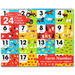 لعبة بازل م Farm Number Floor Puzzle- 24 قطعة من الكرتون السميك، سهلة التنظيف وتعزز مهارات الأطفال. من ميليسا آند دوغ