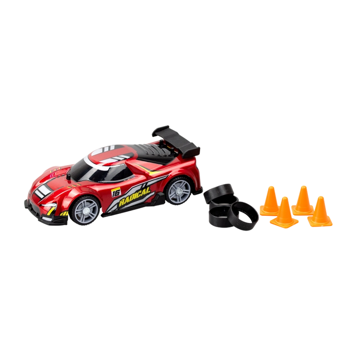 سيارة سباق RC 1:24 من إكزوسست Build 2 Drive مع تحكم 20 متر وقطع سهلة التركيب من سيلفرليت