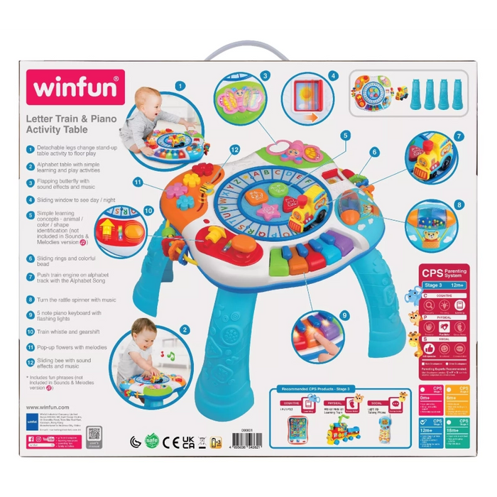 Letter Train & Piano Activity Table