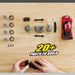 سيارة سباق RC 1:24 من إكزوسست Build 2 Drive مع تحكم 20 متر وقطع سهلة التركيب من سيلفرليت