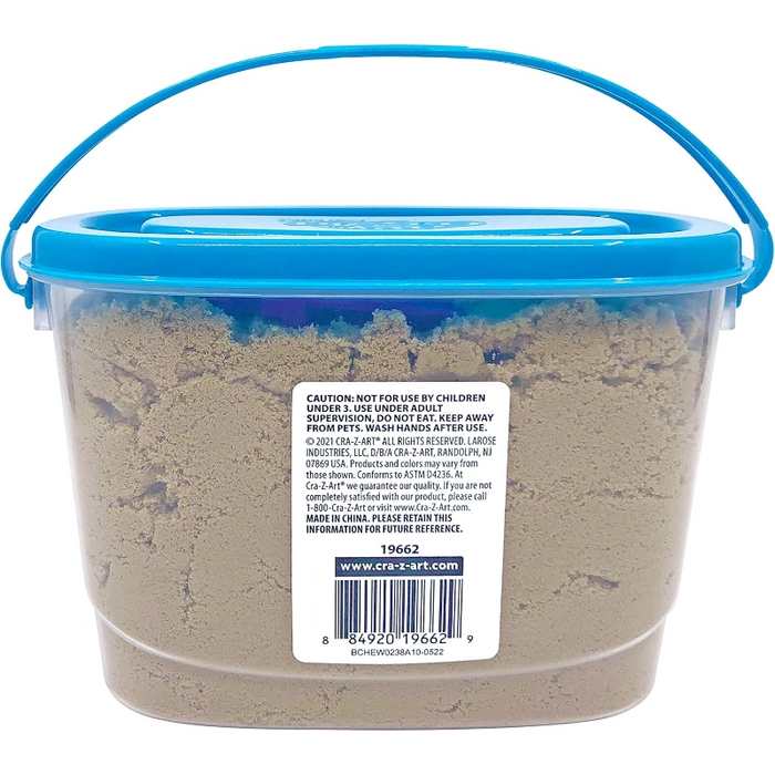 شاطئ رملي Cra-Z-Sand 2.5 رطل بوزن 1.13 كغ، آمن وسهل التنظيف للأطفال من كري-زي-آرت