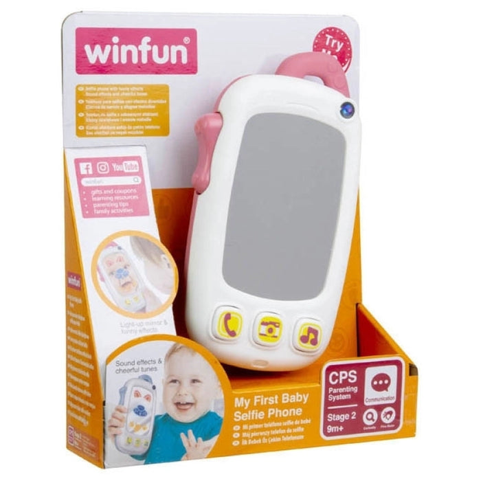 هاتف سيلفي للأطفال - وردي، تجربة ممتعة مع مؤثرات صوتية مرحة وتطوير المهارات. من وين فن