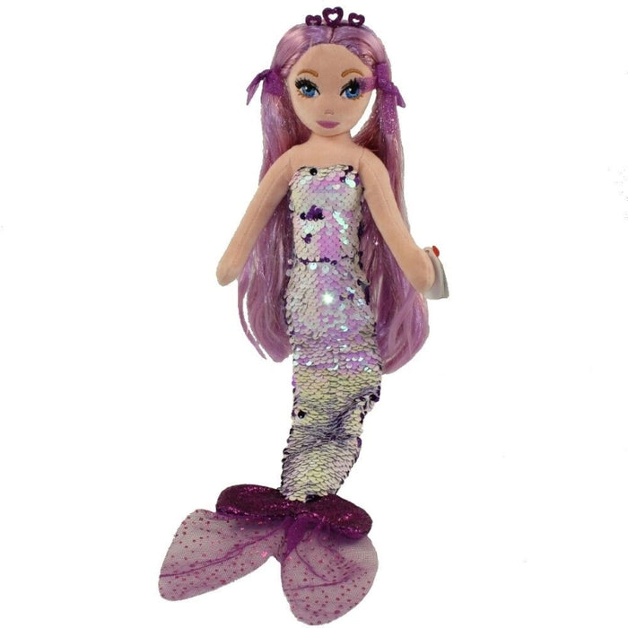 Ty Sea Sequins Mermaid Lorelei 18-Inch- Purple