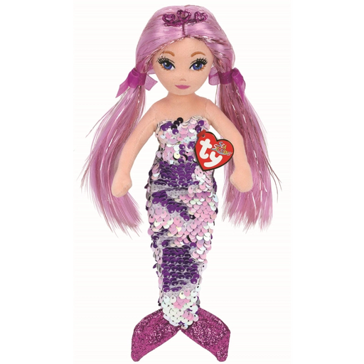 Ty Sea Sequins Mermaid Lorelei 18-Inch- Purple