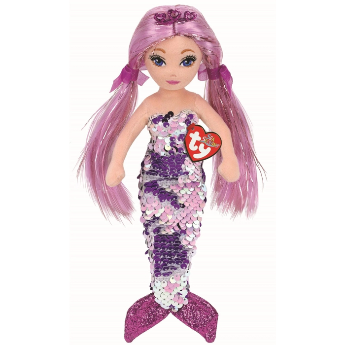 Ty Sea Sequins Mermaid Lorelei 18-Inch- Purple
