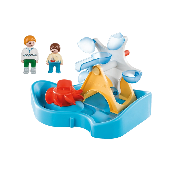 دوارة عجلة المياه 1.2.3 - 8 قطع لعالم Playmobil، وقت ممتع وتطوير مهارات الأطفال. من بلايموبيل