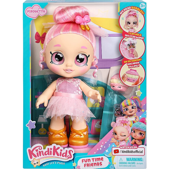 أصدقاء كيندي كيدز في وقت المرح - بيرويتا مع دمى قابلة للتغيير وشخصيتين مميزتين. من موس