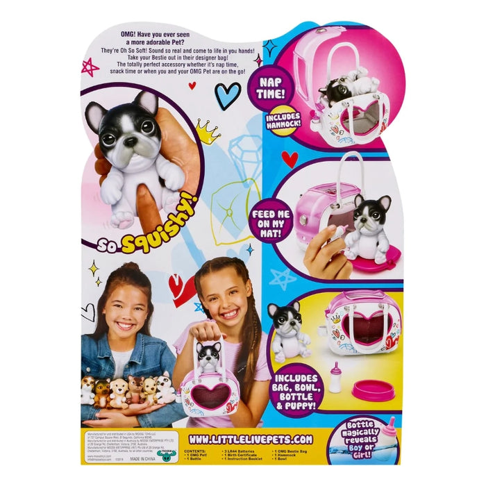 حقيبة بيستي من OMG Pets: حقيبة عملية أنيقة مع ملحقات تفاعلية لجروك. من موس