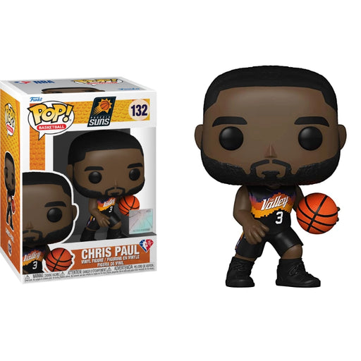 بوب! NBA: صنز - كريس بول (إصدار المدينة 2021) بارتفاع 4 بوصات مع علبة عرض زجاجية. من فانكو