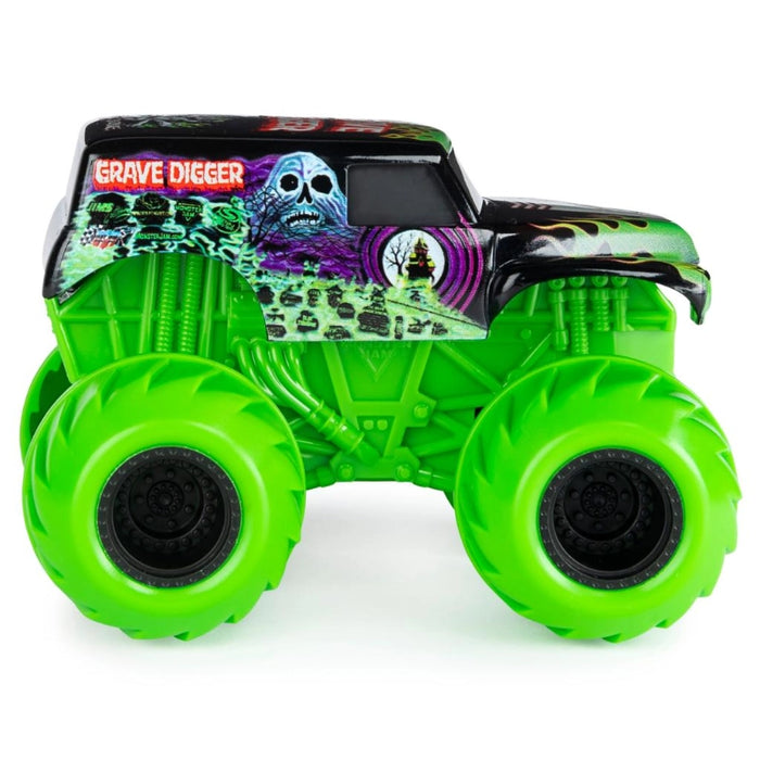 شاحن Monster Jam Spin Rippers بحجم 1:43 - Grave Digger مع تفاصيل مذهلة وإثارة! من سبين ماستر