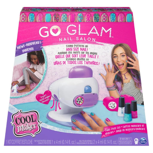سالون طباعة الأظافر GO Glam من Cool Maker - 5 أنماط وتجفيف سريع بـ 5 دقائق من سبين ماستر