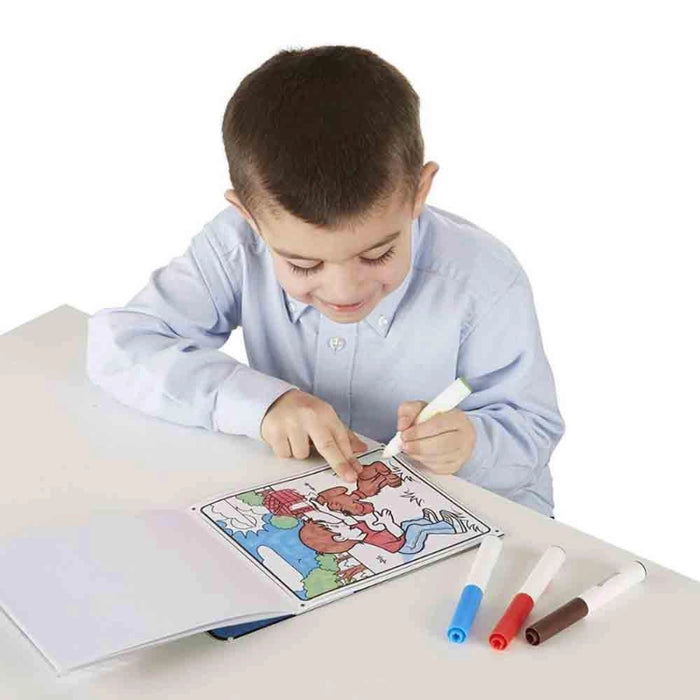 دفتر تلوين ماجيكولور - الألعاب والمغامرات مع 18 صفحة و4Markers سحرية من ميليسا آند دوغ