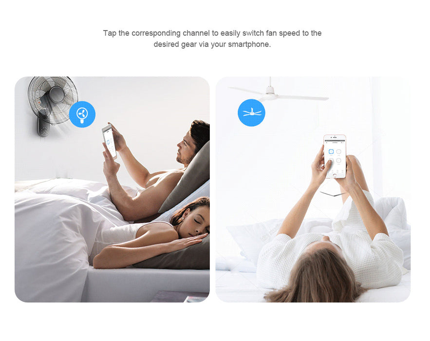 مفتاح ذكي واي فاي 4 قنوات  4CHR3 و 4CHPROR3 للتحكم المستقل بالأجهزة من sonoff