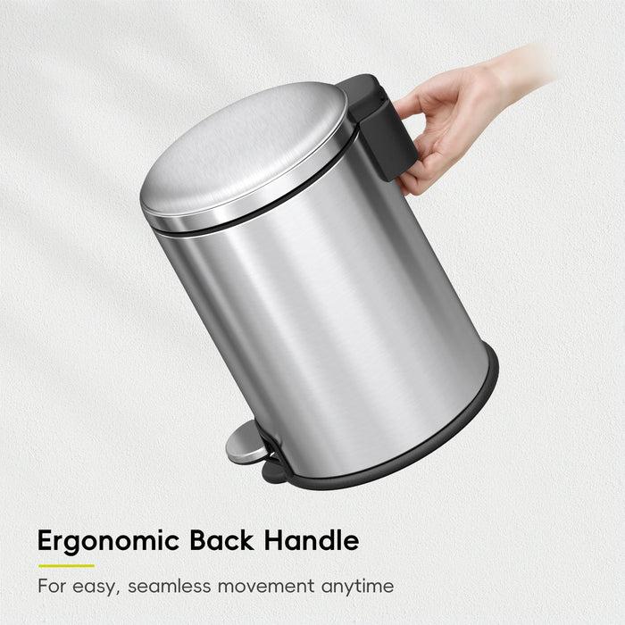 سلة مهملات إيكو ماجي 8 لتر ستانلس ستيل بغطاء هادئ - EKO