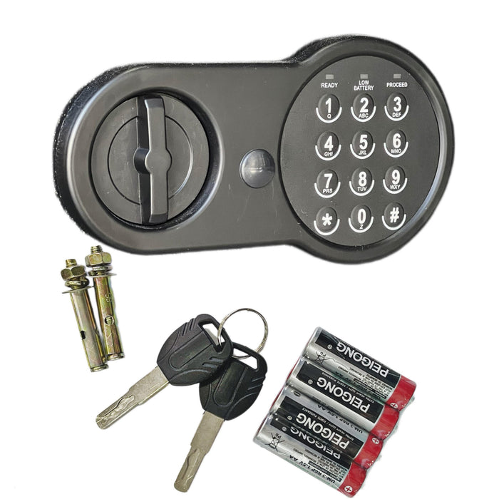 خزنة E70 الحديدية 21 كغم قاصة منزلية ومكتبية بمقبض يدوي ورف متحرك