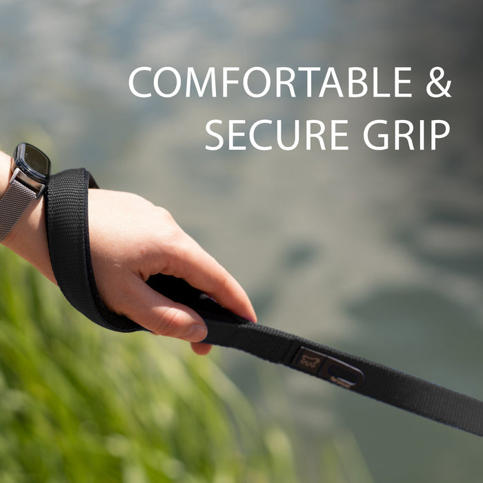 مقود نايلون أسود 120 سم بمقبض مبطن للكلاب من Ferplast