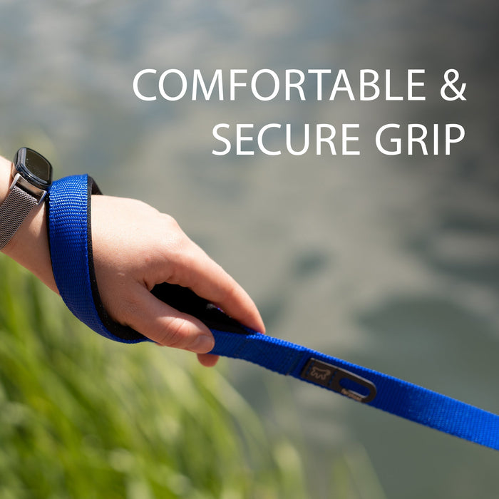 مقود نايلون أزرق 120 سم بمقبض مبطن للكلاب من Ferplast