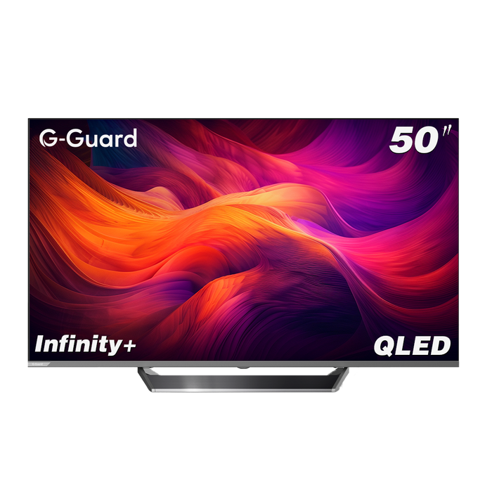 تلفزيون G-Guard إنفينيتي CQG 50 بوصة 4K QLED UHD بتقنية HDR10+ ومعدل تحديث 144Hz