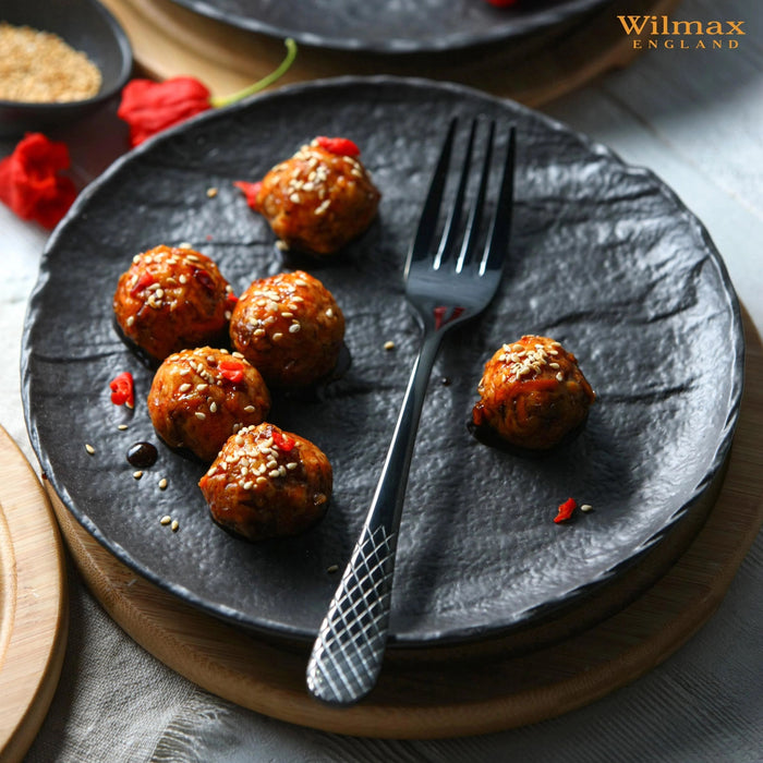 طبق من Wilmax SlateStone - اسود