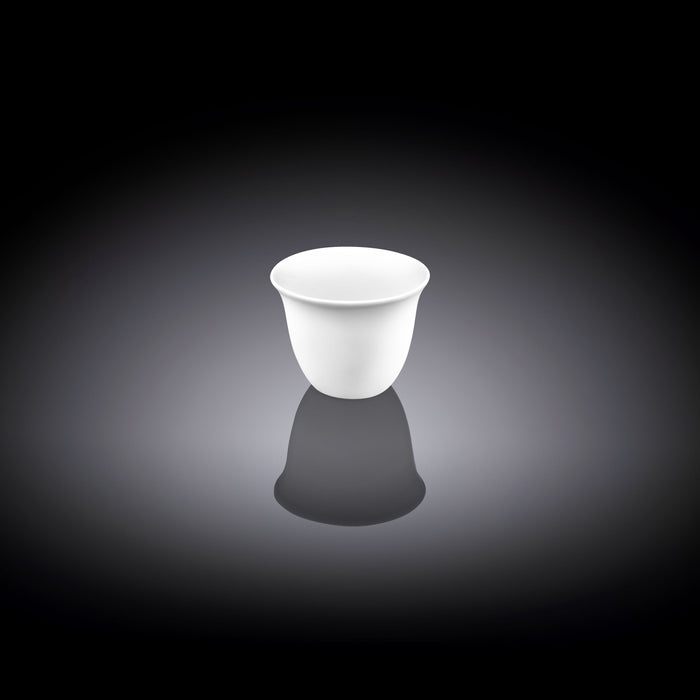 طقم فناجين قهوة سادة 12 قطعة من Wilmax - أبيض