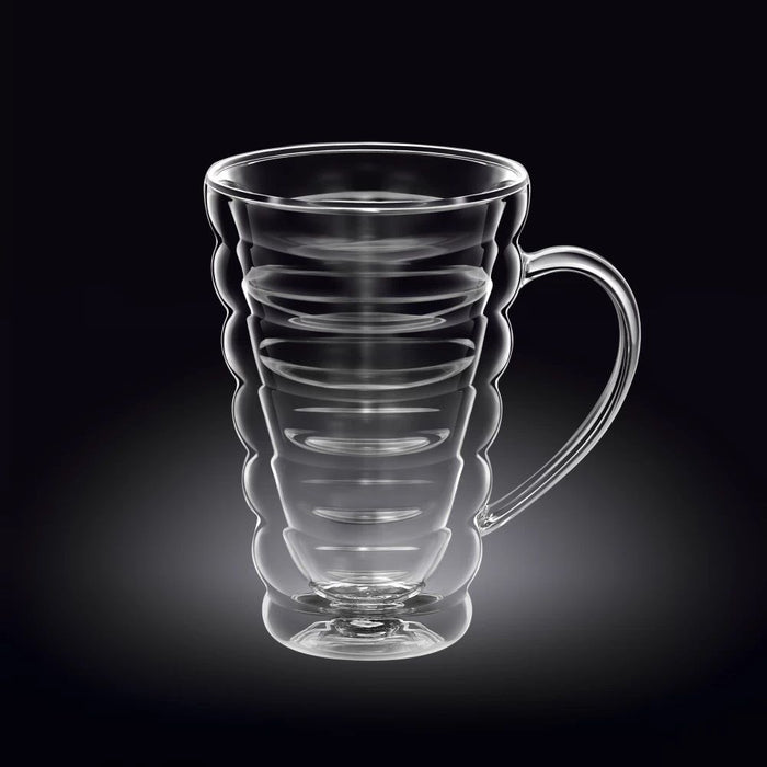 كوب زجاج مزدوج من Wilmax Thermo