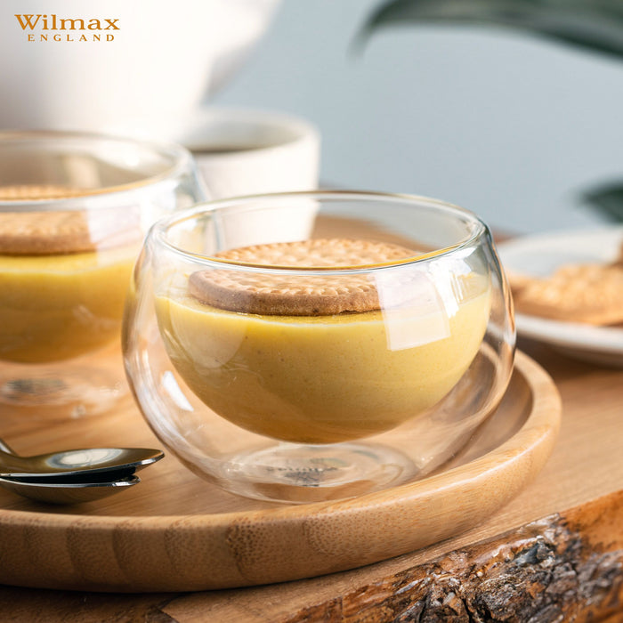 زبدية زجاج مزدوج من Wilmax