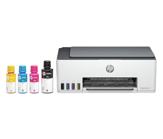 طابعة HP سمارت تانك 580 لاسلكية متعددة الوظائف بتصميم مدمج للمساحات الصغيرة