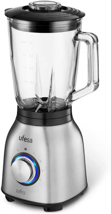 خلاط زجاجي يوفيسا قدرة 1000 واط وعاء 1.5 لتر شفرات ستانلس ستيل