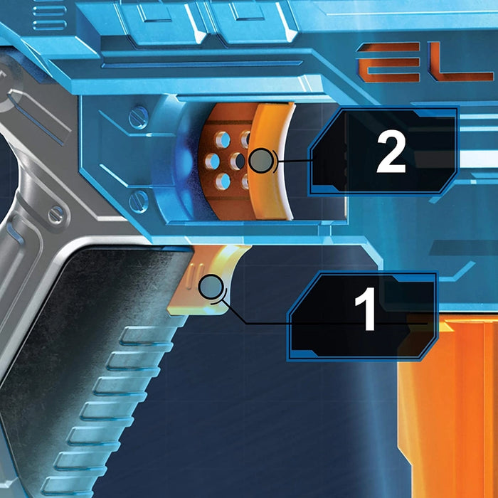 بلاستر نيرف إليت 2.0 توربين CS-18 بمحرك، 18 طلقة ومدى 90 قدم مع ميزات تكتيكية مميزة من هاسبرو