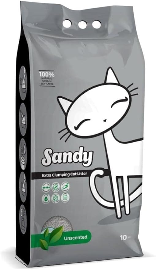 رمل قطط Sandy عديم الرائحة 10 كجم رمل قطط Sandy عديم الرائحة 10 كجم