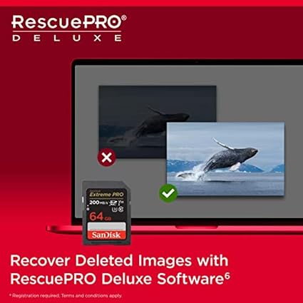 بطاقة الذاكرة SanDisk Extreme Pro بسعة 64 جيجابايت وسرعة 200MB/s لتصوير 4K UHD