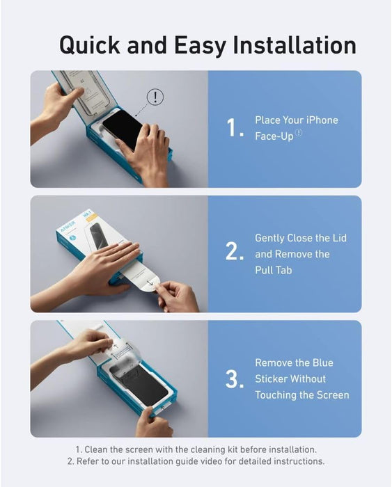 واقي شاشة زجاجي ShieldX Glass 6.9-inch 9H لحماية حتى 5.9 ft من Anker