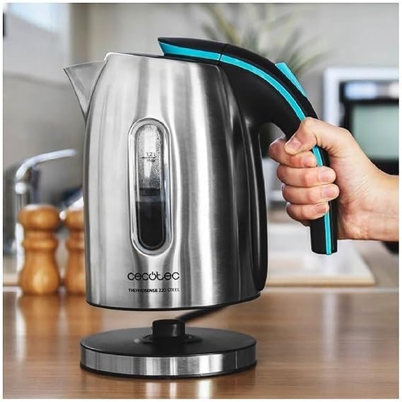 غلاية مياه كهربائية ثيرموسينس 270 (ThermoSense 270 Steel) ستيل بقدرة 2200 واط وسعة 1.7 لتر من Cecotec