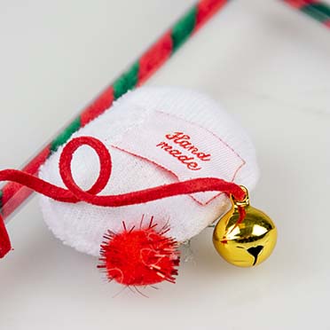 عصا لعب عيد الميلاد حريرية للقطط من Duvo