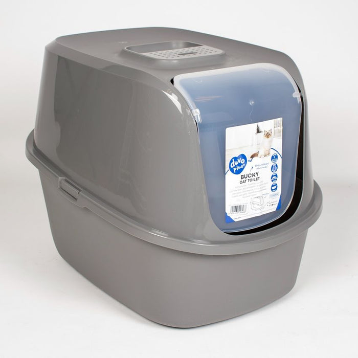 مرحاض قطط Bucky (51x39x39 سم) مغلق بتهوية جيدة من Duvo.