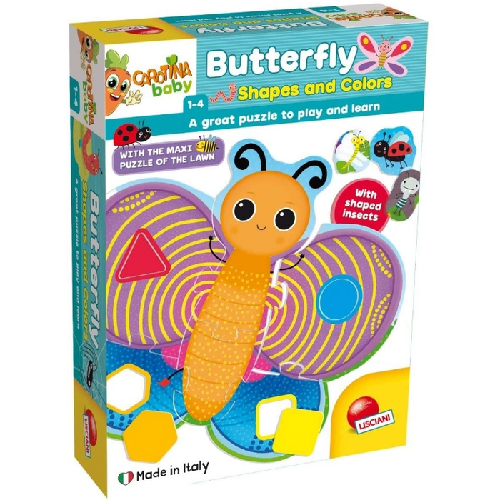 ألعاب تطابق الأشكال والألوان لطفل كاروتينا بيبي بلس مع 29 قطعة ملونة وتعليمية من ليشياني
