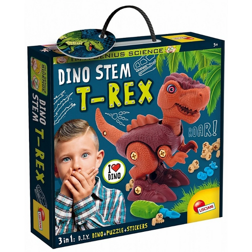 اصنع ديناصور T-Rex الذكي الخاص بك! تعلم STEM مع مجموعة بناء ممتعة للأطفال من ليشياني