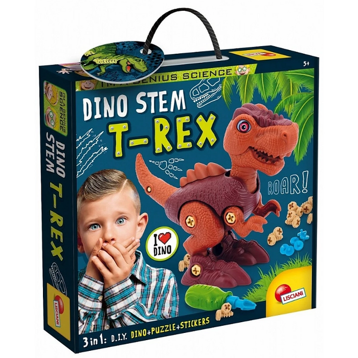 اصنع ديناصور T-Rex الذكي الخاص بك! تعلم STEM مع مجموعة بناء ممتعة للأطفال من ليشياني