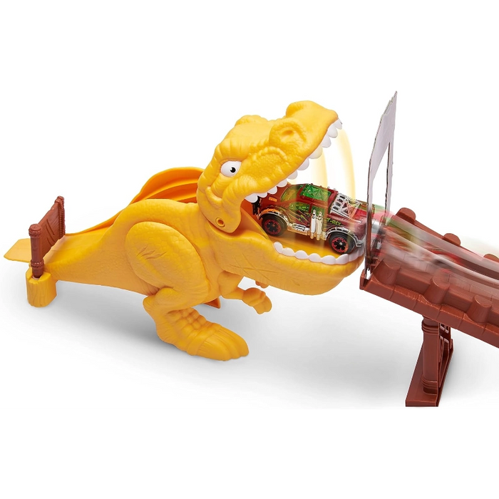 مجموعة هجوم T-Rex من ماكينات المعادن مع ملحقات مميزة وتجربة مثيرة من زورو