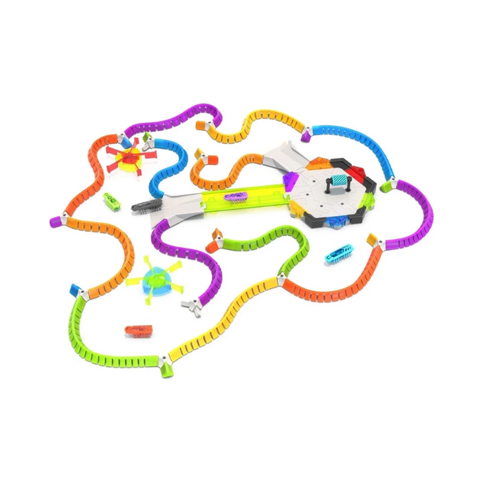HEXBUG نانو زون: ملعب تفاعلي للأطفال مع مسارات وعقبات ملونة لتعزيز الإبداع من سبين ماستر