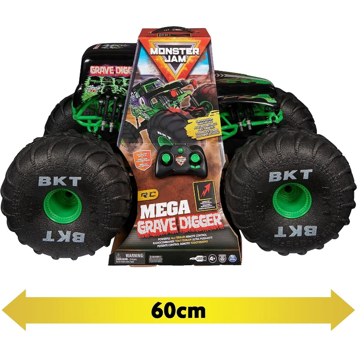 مونستر جام RC 1:6 ميغا غريف ديغر - شاحنة تحكم عن بعد بأبعاد 60.96 سم وبيئة تحكم 250 قدم. من سبين ماستر