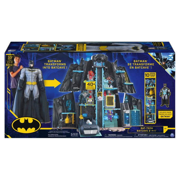 مجموعة اللعب العملاقة بات-تكنولوجي باتكاف مع دمية باتمان و9 ملحقات حصرية من سبين ماستر