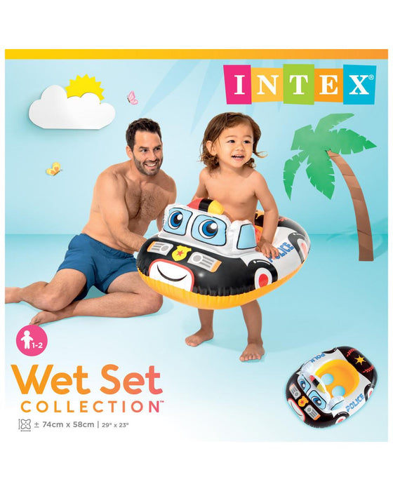 عجل سباحة بيبي بشكل سيارة قابل للنفخ من انتكس ١-٢ سنوات